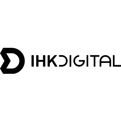 Schwarzes IHK Digital Logo mit schwarzem 