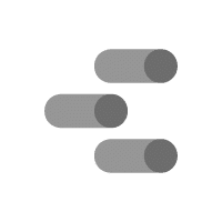 Google Data Studio Logo: Drei graue, horizontal angeordnete Zylinder, die von links oben nach rechts unten gestaffelt sind.