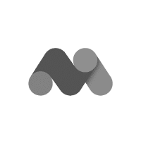 Matomo Logo: Ein stilisiertes graues "M", geformt aus zwei ineinander verschlungenen, abgerundeten Balken.