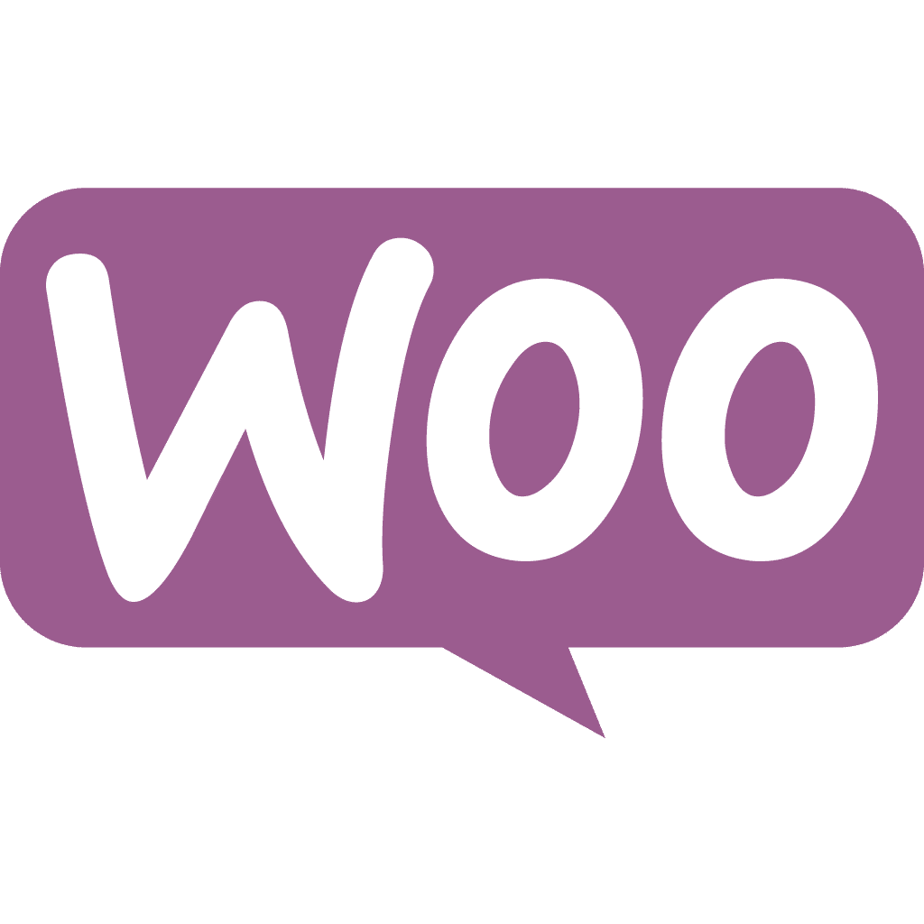 WooCommerce Logo: Wei&szlig;er