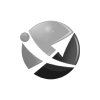 XOVI Logo: Ein dreidimensionales graues Kugel-Symbol mit einem Pfeil und einem Punkt, die eine zirkuläre Bewegung andeuten.