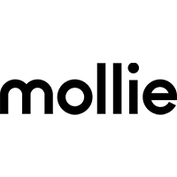 Molli Logo bestehend aus schwarzem Schriftzug Mollie auf weißem Grund.