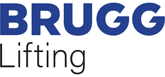 Das Logo von „BRUGG Lifting“. In der ersten Zeile steht der Name „BRUGG“ in fetten, blauen Großbuchstaben, darunter folgt das Wort „Lifting“ in feiner, schwarzer Schrift.